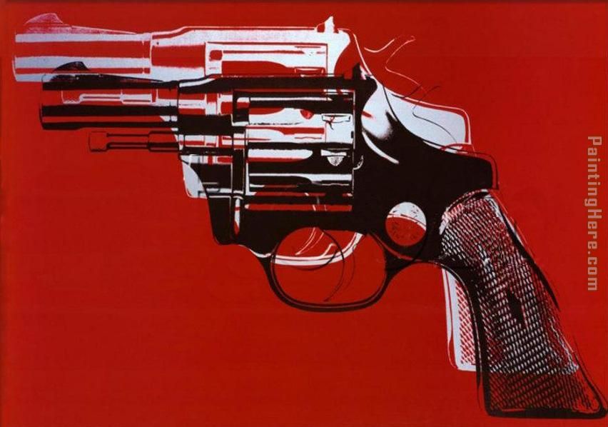 Guns painting - Andy Warhol Guns art painting
